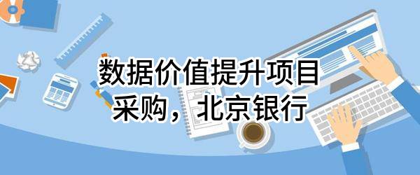 数据价值提升项目采购，北京银行股份有限公司