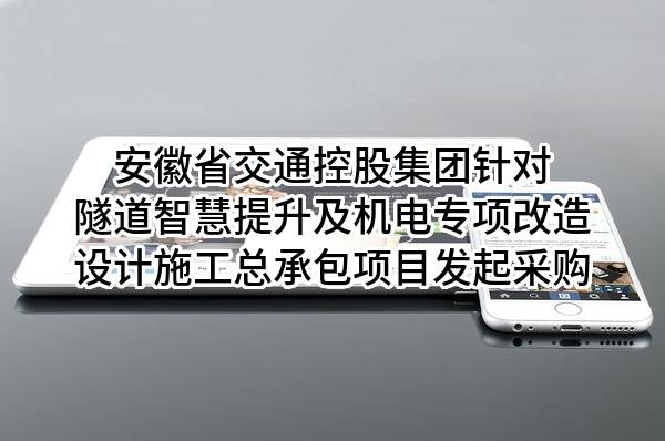安徽省交通控股集团有限公司针对隧道智慧提升及机电专项改造设计施工总承包项目发起采购